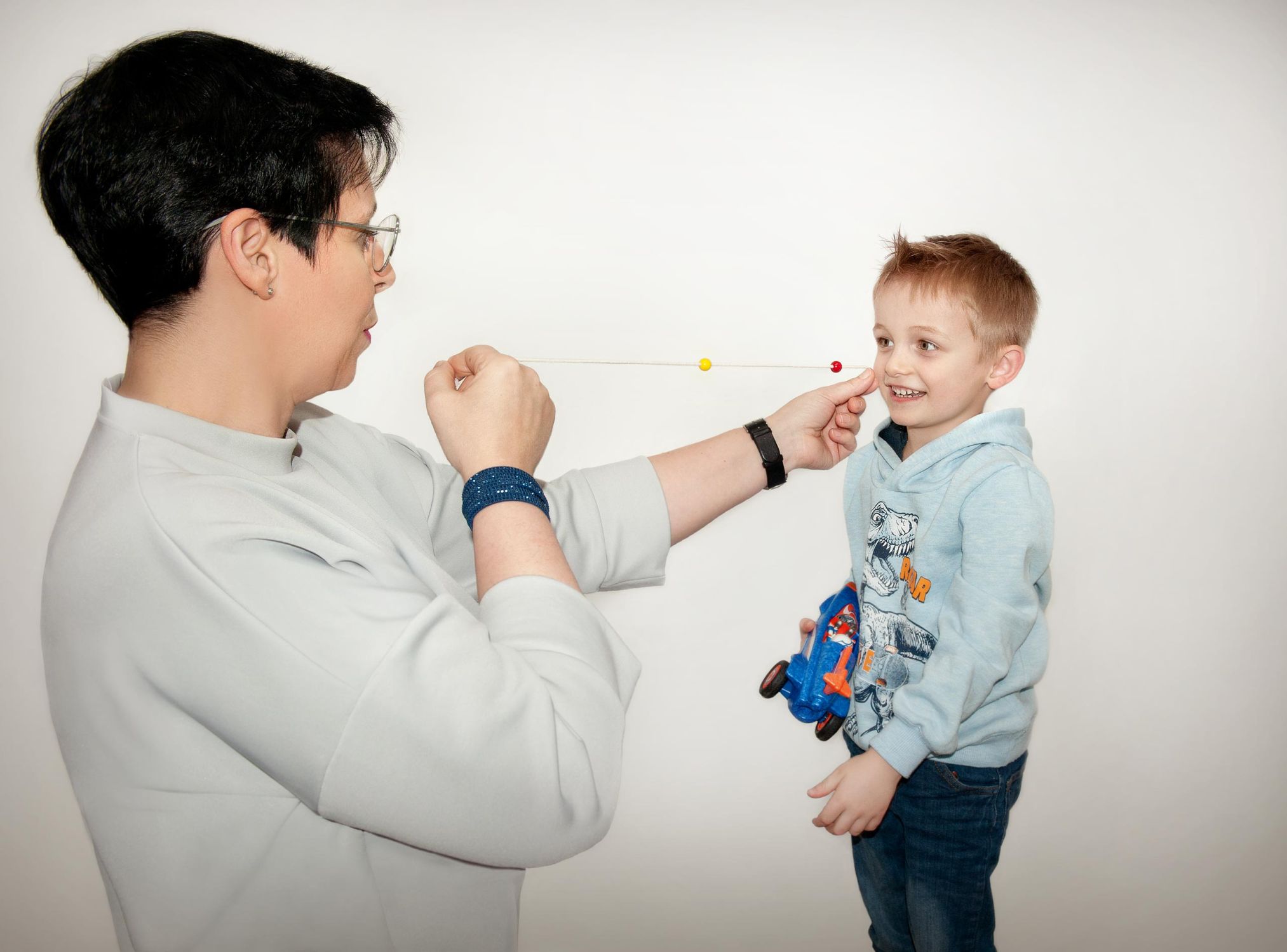 Kind beim Visualtraining